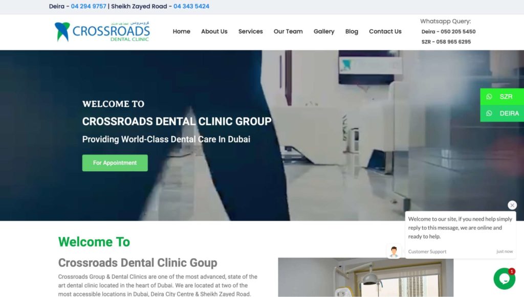 Crossroads Dental Clinic's Homepage