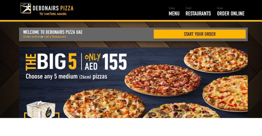 Debonairs Pizza's Homepage