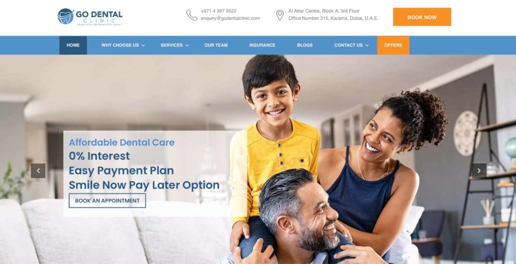 Dr. Avinash Shama Rao of Go Dental Clinic's Homepage