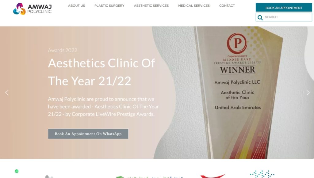 Dr. Matteo Vigo of Amwaj Polyclinic's Homepage