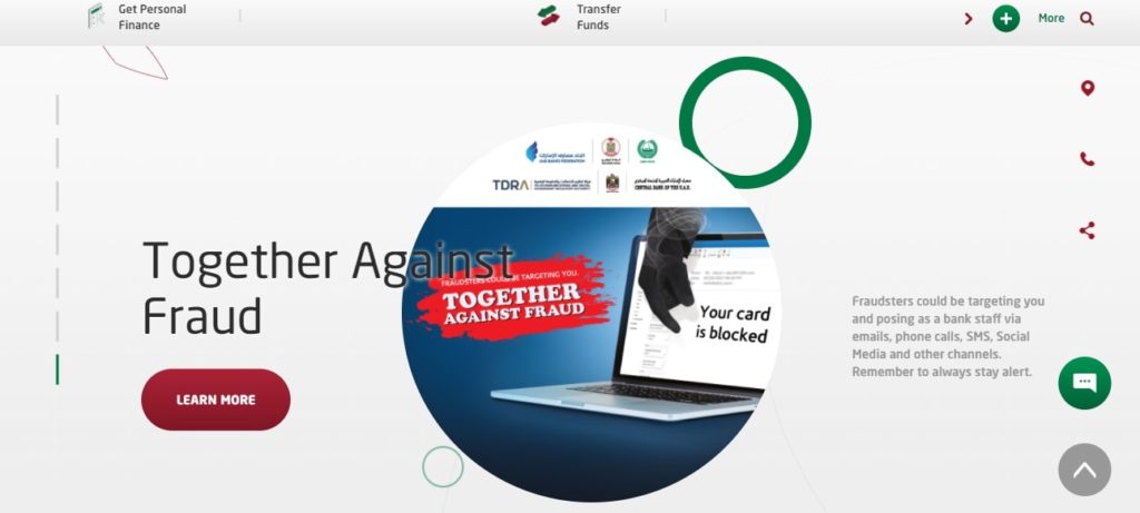 Dubai Islamic Bank (DIB)'s Homepage