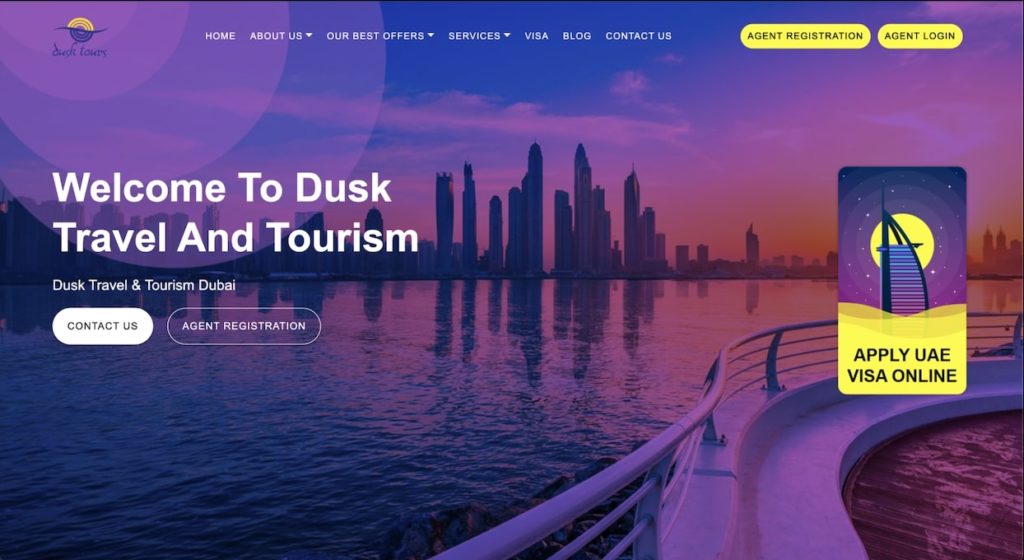 Dusk Travel and Tourism's Homepage