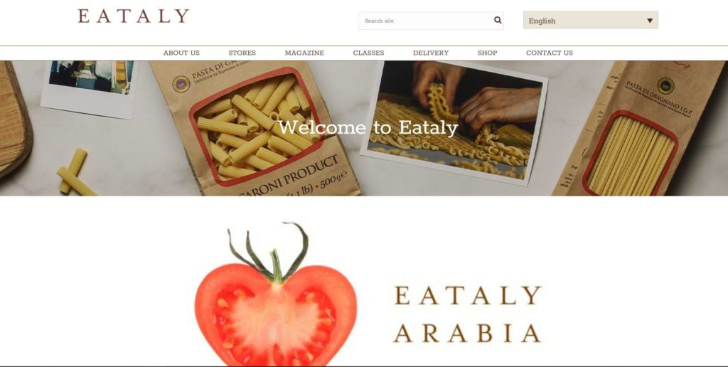 Eataly - Dubai Mall's Homepage
