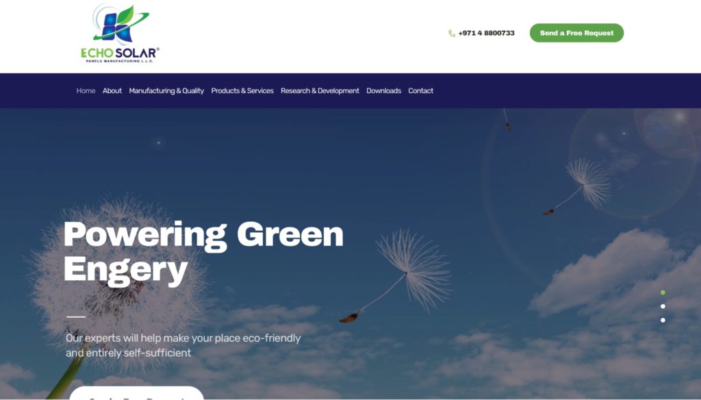 Echo Solar Panels Manufacturing