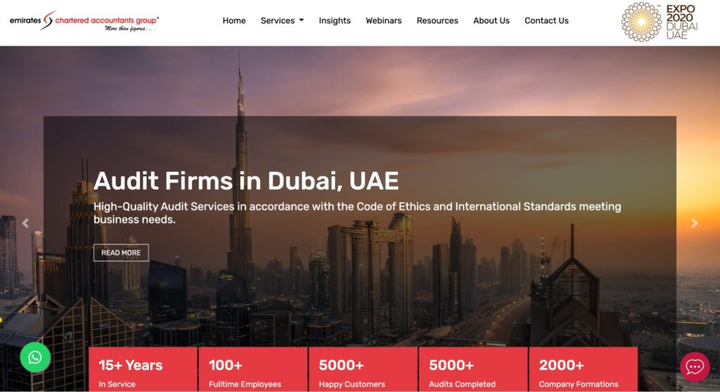 Emirates Chartered Accountants Group's Homepage