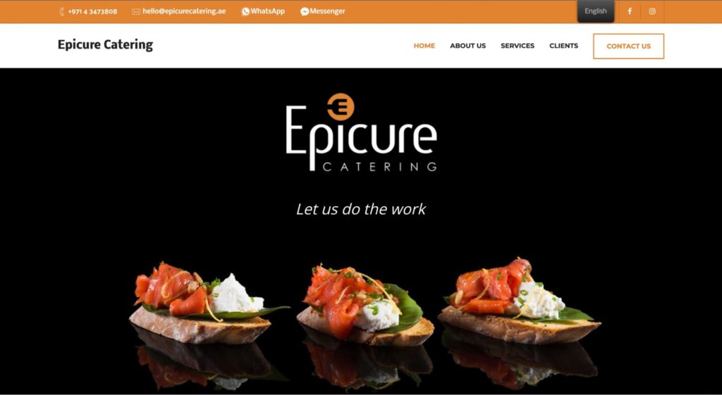 Epicure Catering Services LLC's Homepage