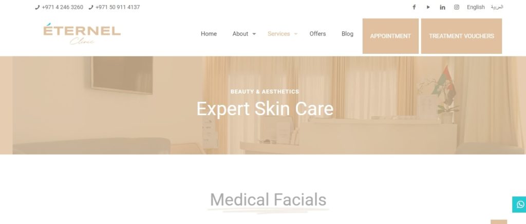 Eternel Clinic's Homepage