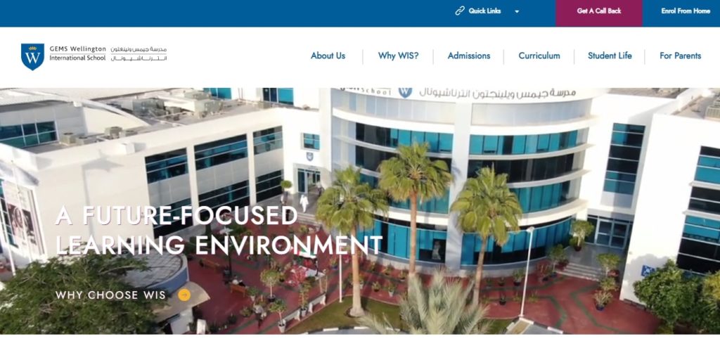 GEMS Wellington International School's Homepage