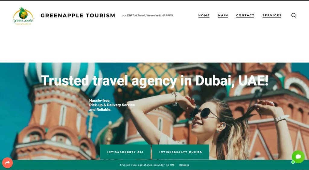 Green Apple Travel & Tourism's Homepage