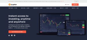 IQ Option's Homepage