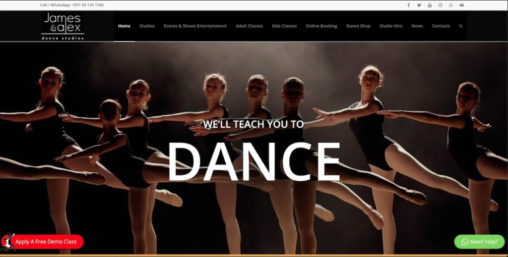James & Alex Dance Studios's Homepage