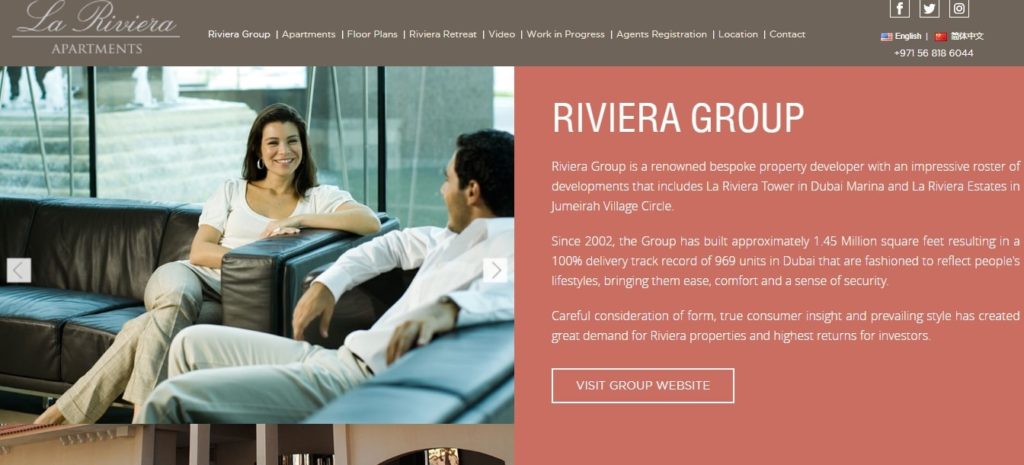 La Riviera Tower's Homepage