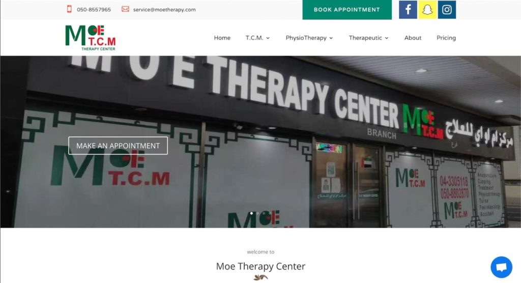 MOE Therapy Center's Homepage