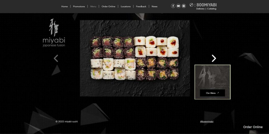 Miyabi Sushi Trade Centre 1's Homepage