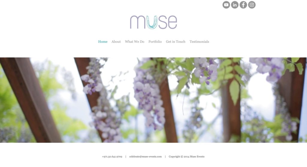Muse Events and Wedding Planning's Homepage