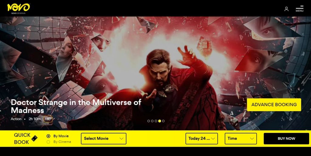 Novo Cinemas (Dubai Festival City)'s Homepage