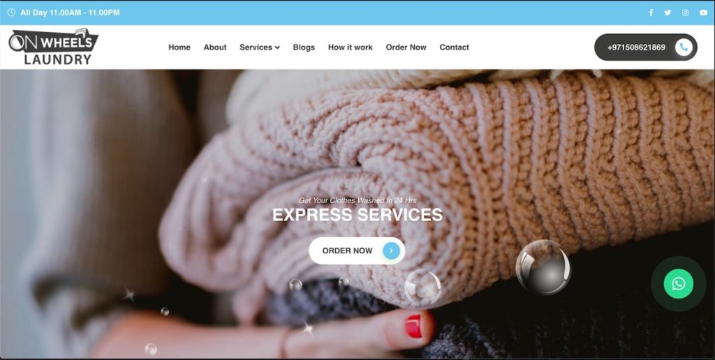 Onwheels Laundry's Homepage