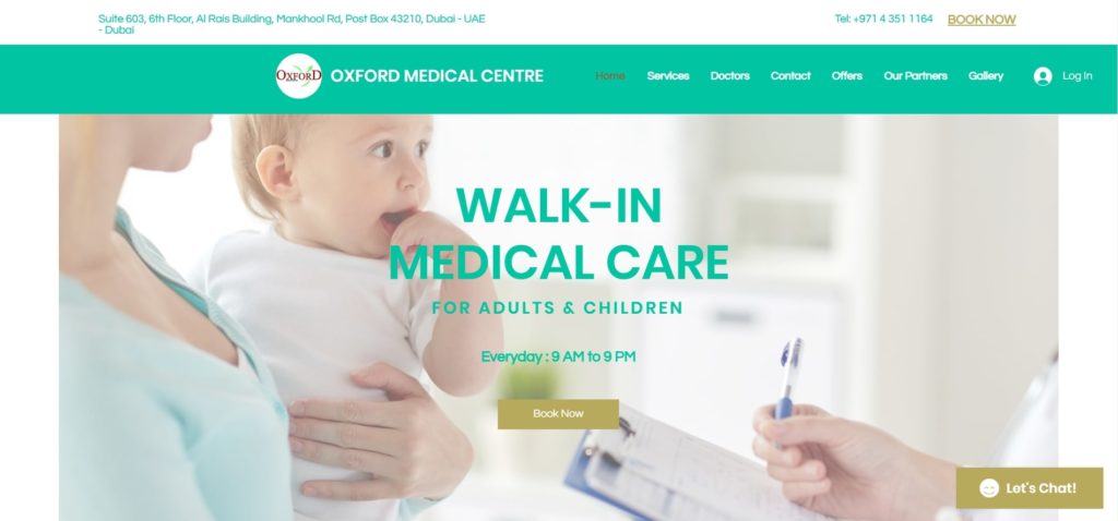 Oxford Medical Center's Homepage