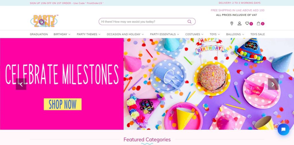 Party Zone's Homepage