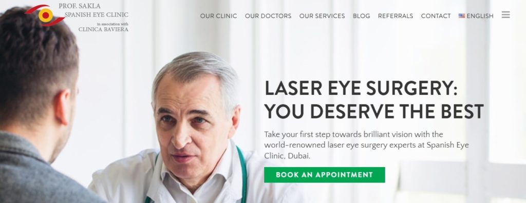 Prof. Sakla Spanish Eye Clinic's Homepage