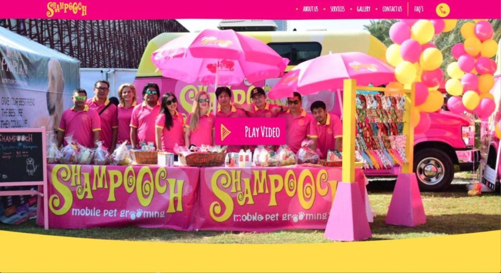 SHAMPOOCH Pet Grooming's Homapage
