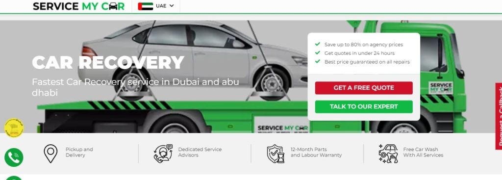 Service My Car's Homepage