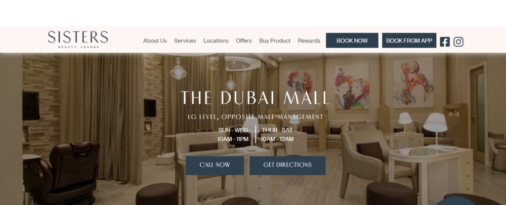 Sisters Beauty Lounge's Homepage