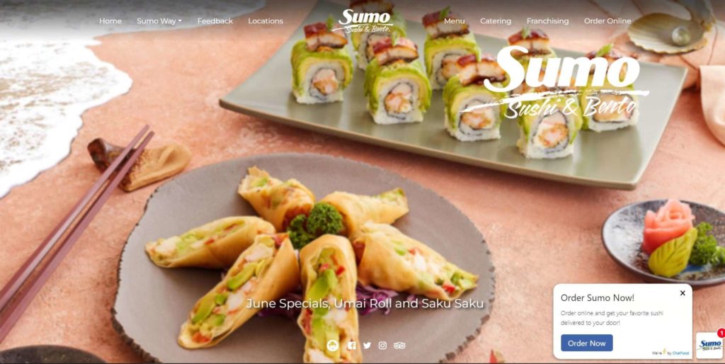 Sumo Sushi & Bento DHCC's Homepage