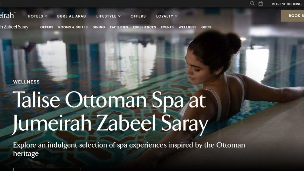 Talise Ottoman Spa's Homepage