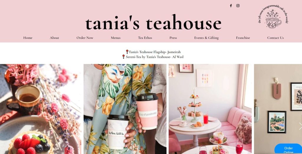 Tania’s Teahouse's Homepage
