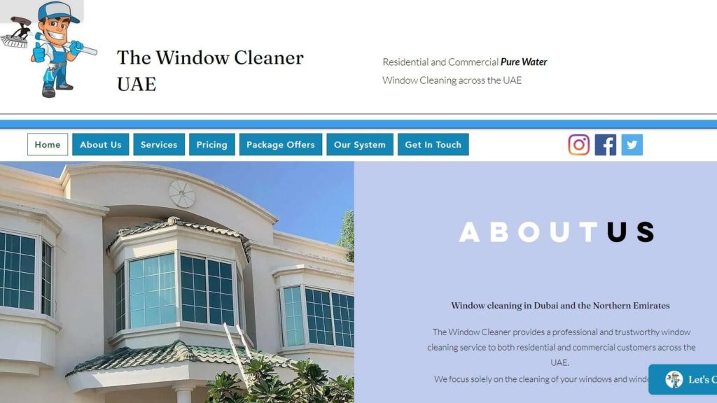The Window Cleaner UAE's Homepage