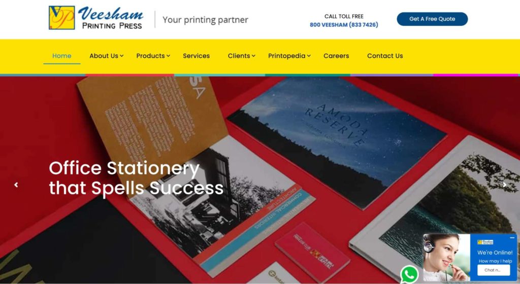 Veesham Printing Press's Homepage
