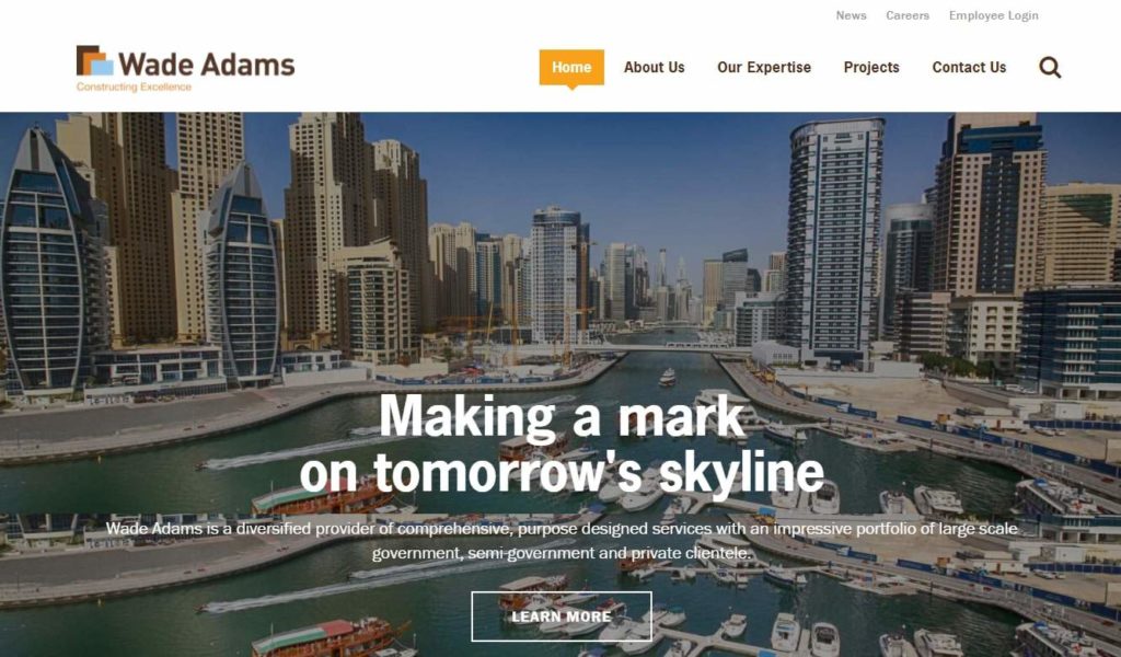 Wade Adams Contracting LLC's Homepage