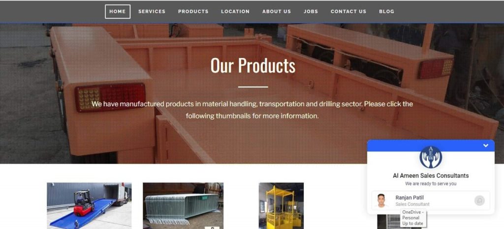 Al Ameen Steel Fabrication Engineering LLC Homepage
