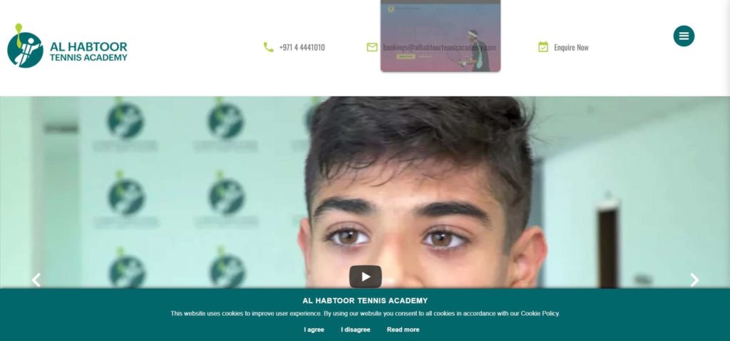 Al Habtoor Tennis Academy Homepage