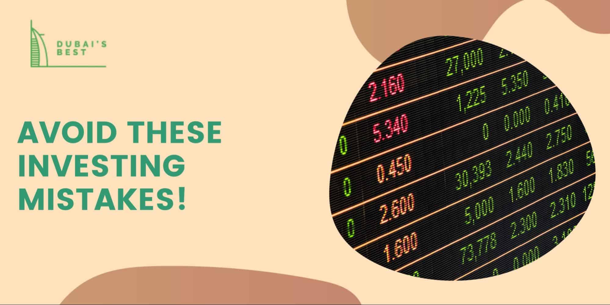 Avoid These Investing Mistakes!