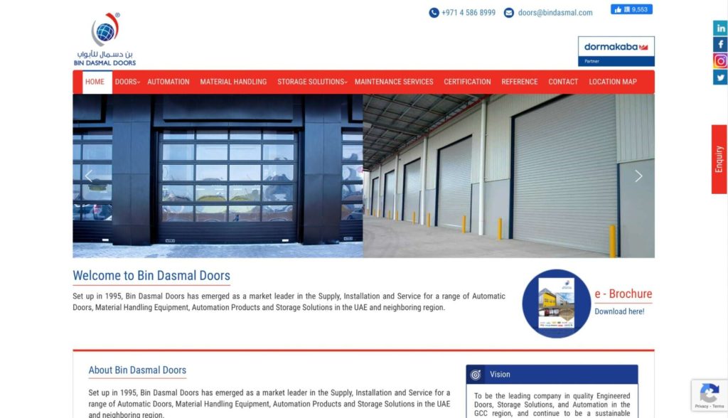 Bin Dasmal Doors Homepage