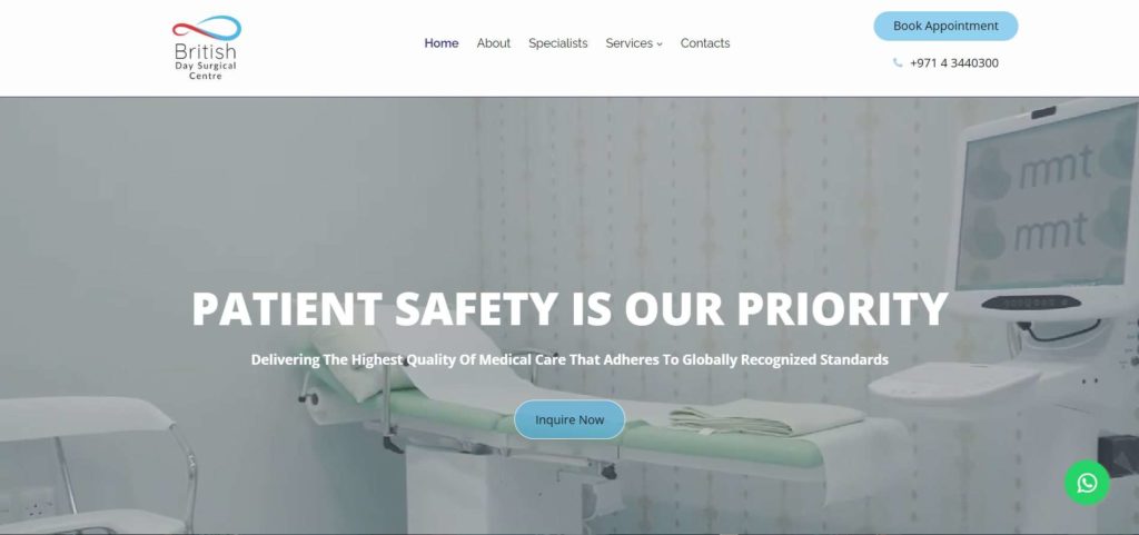 British Day Surgical Centre Homepage
