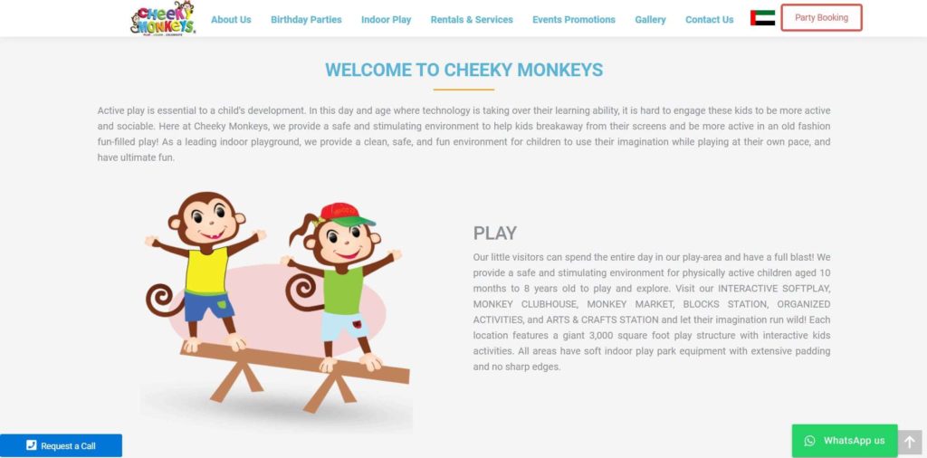 Cheeky Monkeys Homepage