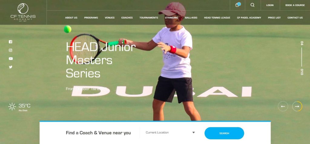 Clark Francis Tennis Academy Homepage