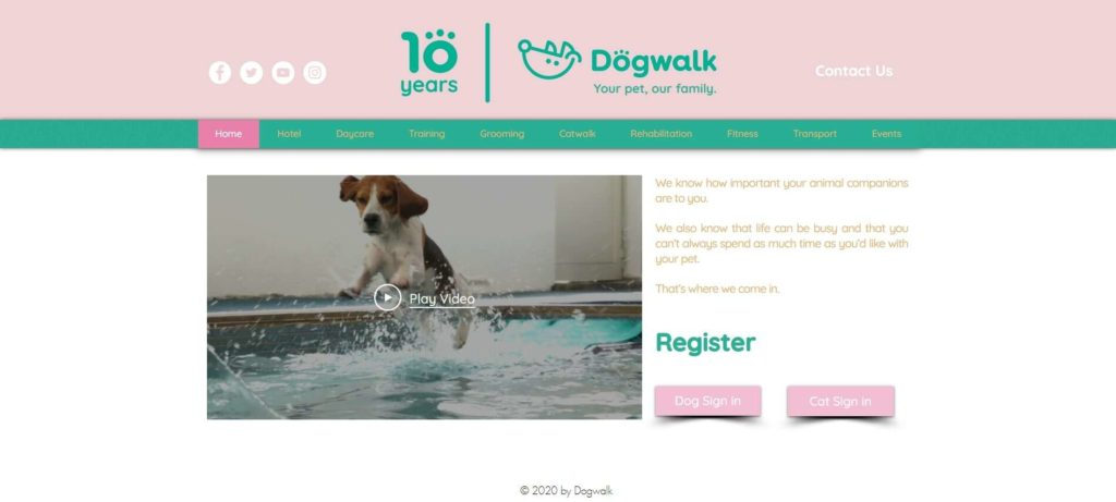 Dogwalk Homepage
