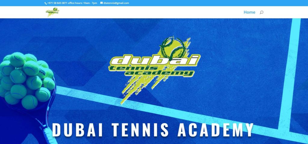 Dubai Tennis Academy Homepage