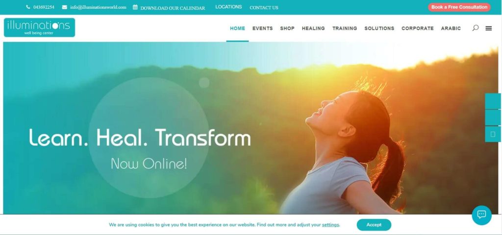 Illuminations Well Being Center Homepage