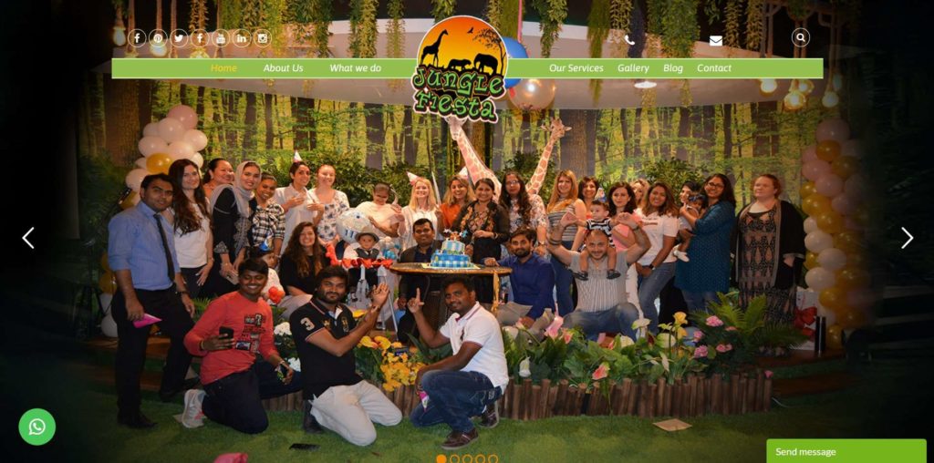 Jungle Fiesta Party Hall Homepage
