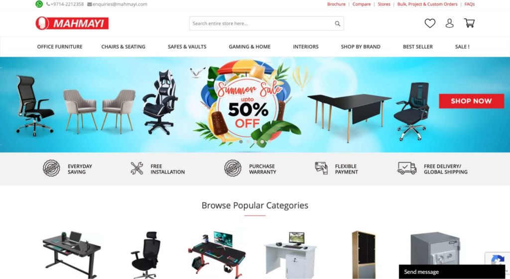 Mahmayi Office Furniture Homepage