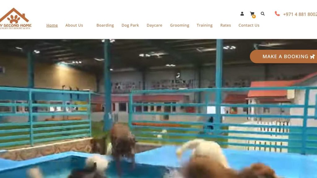 My Second Home Luxury Pet Resort & Spa Homepage