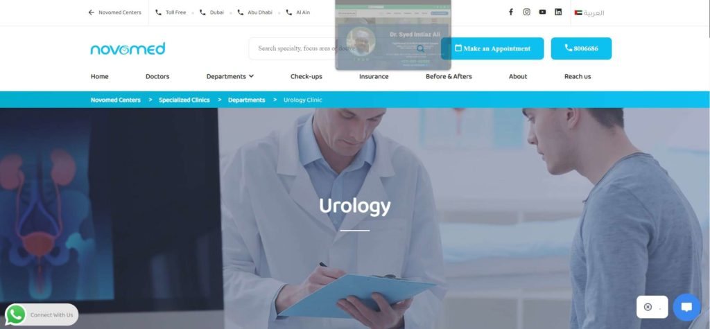 Novomed Homepage