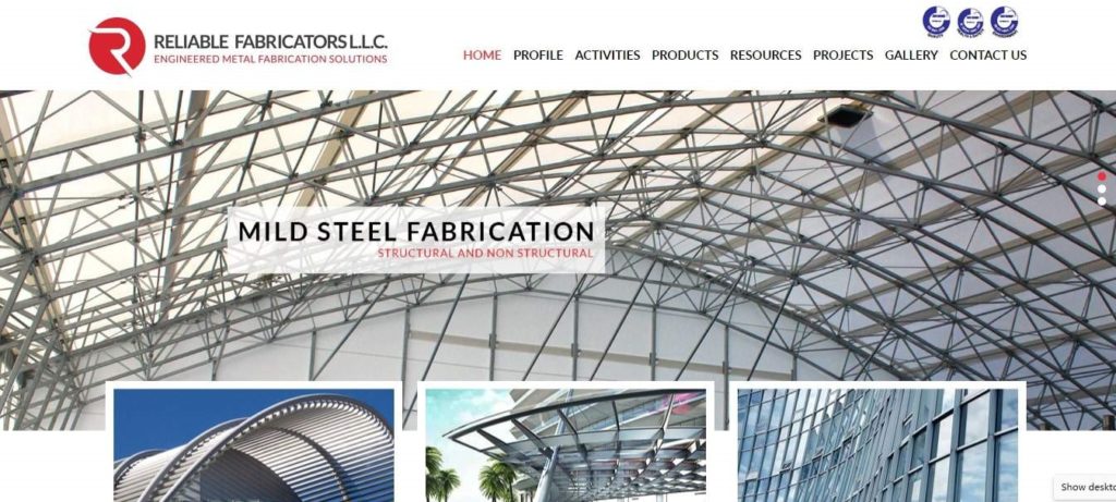 Reliable Fabricators L.L.C Homepage