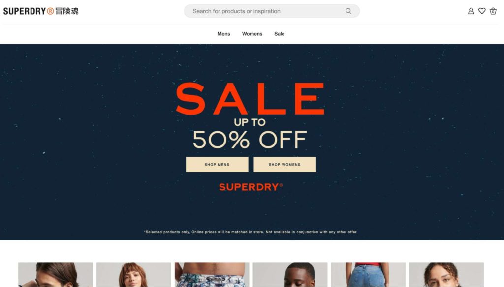 Superdry Homepage