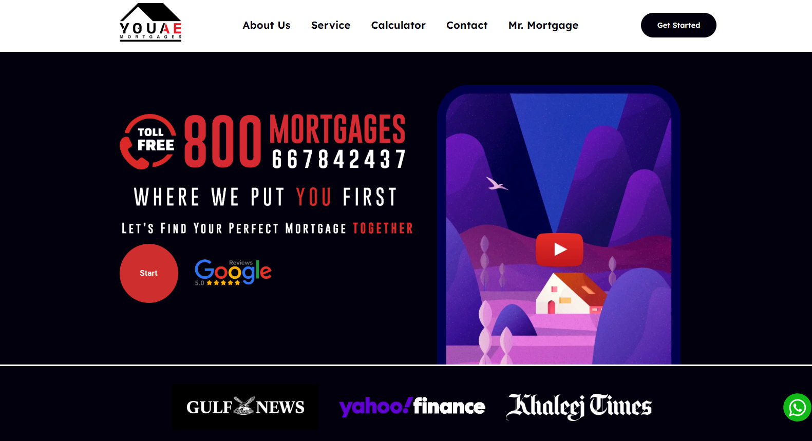 youae mortgages homepage